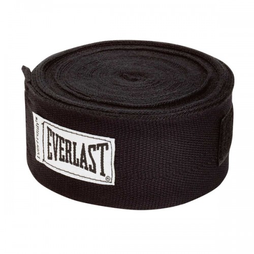 Бинт боксерский Everlast Hand Wraps 4,55 м. Черный