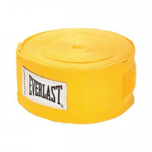 Бинт боксерский Everlast Hand Wraps 4,55 м. Желтый