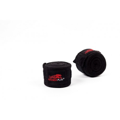 Бинты для бокса PowerPlay 3033 black 4.5m