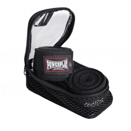 Бинты для бокса PowerPlay 3047 4м Черные