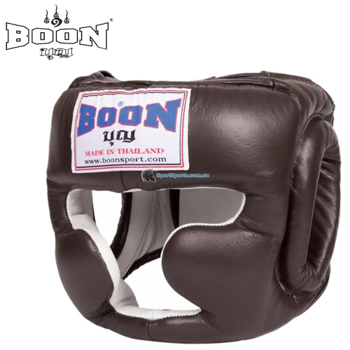 Боксерский шлем BOON SPORT Leather Headgear