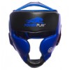 Боксерский шлем PowerPlay 3031 Platinum series Blue  фото 2
