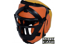 Шлем боксерский со съемным защитным забралом RING TO CAGE MUGHALS Safety Plastic Mask Training Headgear