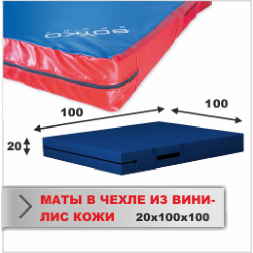 МАТ СПОРТИВНЫЙ Boyko-sport в чехле из ткани ВИНИЛИС КОЖА 20х100х100