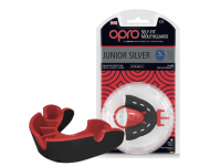 Капа OPRO Junior Silver Black/Red