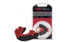 Капа OPRO Junior Silver Black/Red
