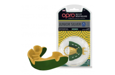 Капа OPRO Junior Silver Green/Gold
