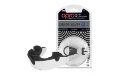 Капа OPRO Junior Silver White/Black