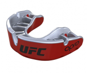 Капа OPRO Gold UFC Hologram Red Metal / Silver