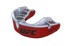 Капа OPRO Gold UFC Hologram Red Metal / Silver