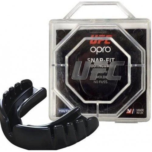 Капа OPRO Junior Snap-Fit UFC Hologram Black