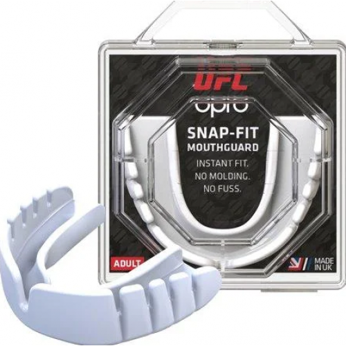 Капа OPRO Junior Snap-Fit UFC Hologram White