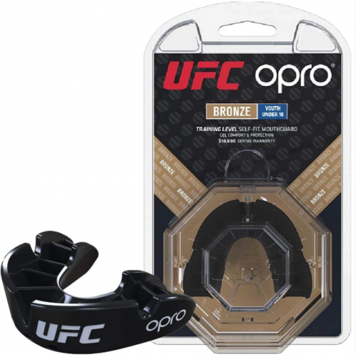 Капа OPRO Junior Bronze UFC Hologram Black