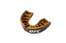 Капа OPRO Junior Gold UFC Hologram Black Metal/Gold