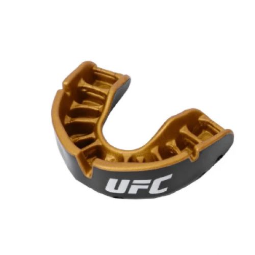 Капа OPRO Junior Gold UFC Hologram Black Metal/Gold