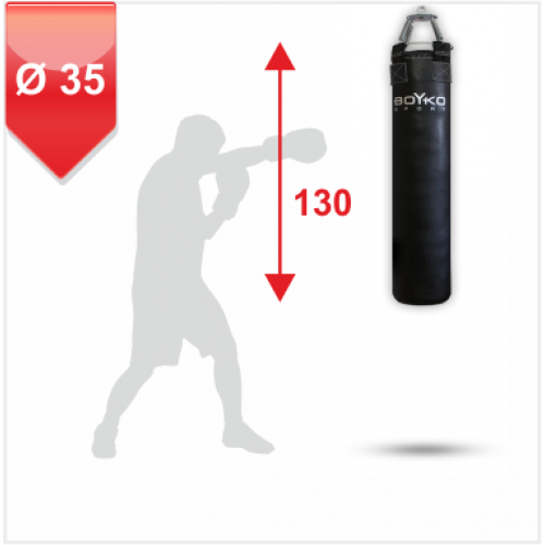 БОКСЕРСКИЙ МЕШОК Boyko-sport РЕМЕННАЯ КОЖА  35 — 130 см