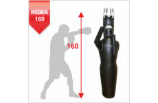 МАНЕКЕН ДЛЯ БОКСА Boyko-sport СИЛУЭТ ИЗ РЕМЕННОЙ КОЖИ ЛЕВЫЙ-160см.