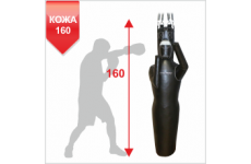 МАНЕКЕН ДЛЯ БОКСА Boyko-sport СИЛУЭТ ИЗ РЕМЕННОЙ КОЖИ ПРАВЫЙ-160см.