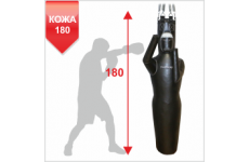 МАНЕКЕН ДЛЯ БОКСА Boyko-sport СИЛУЭТ ИЗ РЕМЕННОЙ КОЖИ ЛЕВЫЙ-180см.