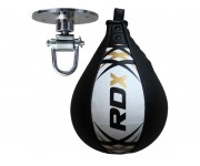 Пневмогруша боксерская RDX Leather White Pro