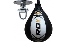 Пневмогруша боксерская RDX Leather White Pro