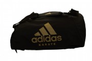 Сумка adidas CC055K. Цвет черный, золотой логотип карате. фото