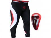RDX 9991 Штаны компрессионные RDX с ракушкой Red фото