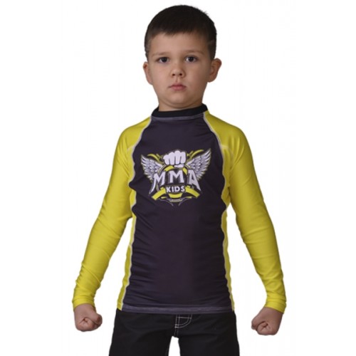 Рашгард MMA KIDS yellow