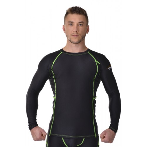 Рашгард для MMA LEGACY LONG SLEEVE black/green