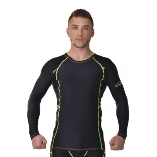 Рашгард для MMA LEGACY LONG SLEEVE black/yellow