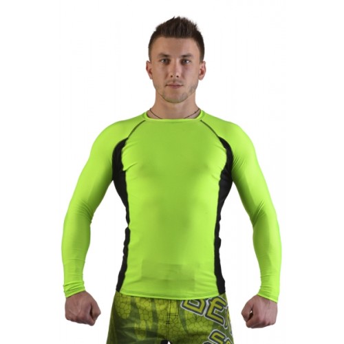 Рашгард для MMA LONG SLEEVE HYPER NEON green
