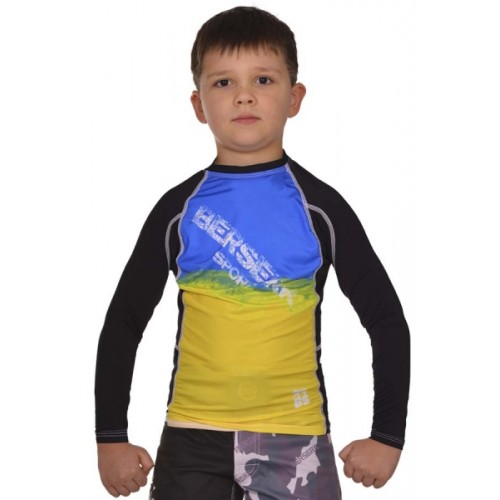Рашгард UKRAINE FIGHTER KIDS black