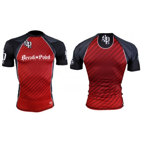 Рашгард короткий рукав Break Point New Rash Guard Red Красный
