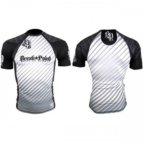 Рашгард короткий рукав Break Point New Rash Guard White Белый