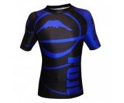 Рашгард Fuji Sports Freestyle IBJJF Ranked Rashguard Blue Short Sleeve