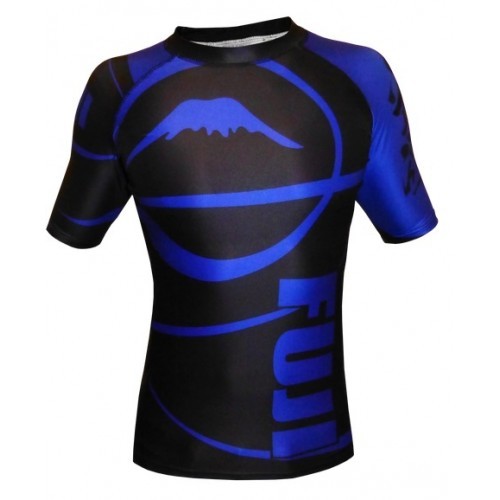 Рашгард Fuji Sports Freestyle IBJJF Ranked Rashguard Blue Short Sleeve