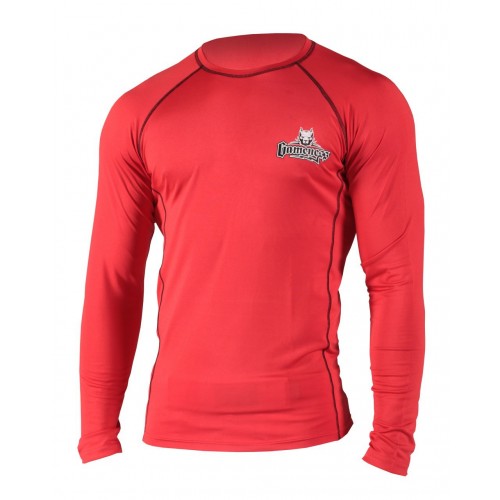 Рашгард длинный рукав Gameness Top Dog Red Long Sleeve Rash Guard