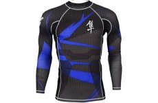Рашгард длинный рукав HAYABUSA Metaru 47 Rash Guard Longsleeve Blue Черный