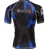 Рашгард короткий рукав HAYABUSA Metaru 47 Rash Guard Shortsleeve Blue Черный  фото 2