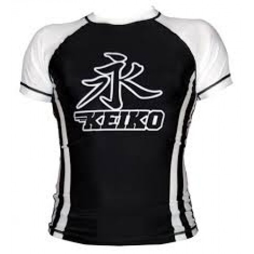 Рашгард короткий рукав KEIKO RACA Speed Rash Guard White Черный