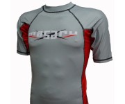 Рашгард короткий рукав MASARU Short Sleeve Rash Guard Grey-red Серый
