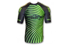 Рашгард короткий рукав MASARU Short Sleeve Rash Guard M2 - Black-Green