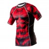 Рашгард Peresvit Beast Silver Force Rashguard Short Sleeve Red  фото 4
