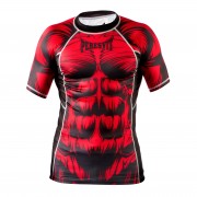 Peresvit 7974 Рашгард Peresvit Beast Silver Force Rashguard Short Sleeve Red фото