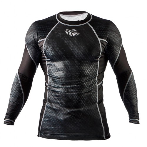 Рашгард Peresvit Immortal Silver Force Rashguard Long Sleeve Black Rain