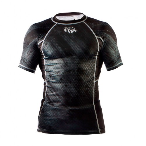 Рашгард Peresvit Immortal Silver Force Rashguard Short Sleeve Black Rain
