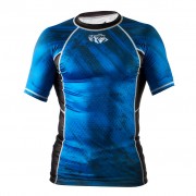 Peresvit 8590 Рашгард Peresvit Immortal Silver Force Rashguard Short Sleeve Dark Marine фото