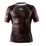 Peresvit 8592 Рашгард Peresvit Immortal Silver Force Rashguard Short Sleeve Lava фото