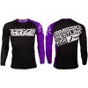 Рашгард длинный рукав SCRAMBLE BJJ Ranked Rash Guard Черно-фиолетовый  фото 2