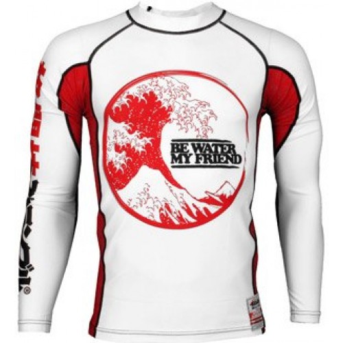 Рашгард длинный рукав SCRAMBLE Be Water Rash Guard Белый